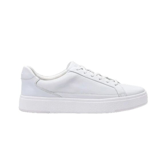 Kizik   Vegas   Ivory   White   Hands-Free   Leather   Unisex   Sneakers - Picture 1 of 4